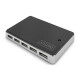 DIGITUS DA-70229 - USB 2.0 Hub 10-Port, 10xUSB A/F, 1x USB mini incl. ext. Netzteil 5V DC 4A, 1m, sw