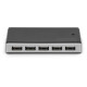 DIGITUS DA-70229 - USB 2.0 Hub 10-Port, 10xUSB A/F, 1x USB mini incl. ext. Netzteil 5V DC 4A, 1m, sw