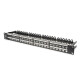 Patchpanel Modular 48port 1HE 19&quot; 1HE, RAL9005, shielded
