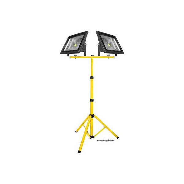 Ständer für 2 LED Fluter Farbe: Gelb, 10W bis 50W