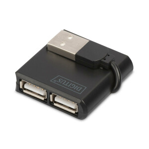 DIGITUS DA-70217 - USB 2.0 High-Speed Hub 4-Port 4x USB...