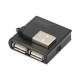 USB Hub  4PORT USB 2.0 Schwarz, Hot-Swap