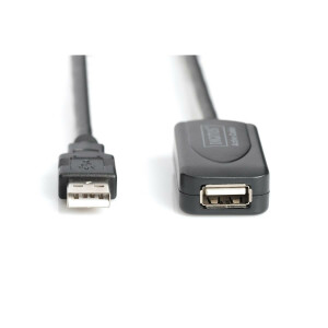 USB Repeaterkabel USB 2.0 20M USB A ST &lt;&gt; USB A BU, 20M