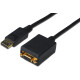 DisplayP.Adapter ST<>HD15 BU AWG 28, schwarz, Adapter 15cm