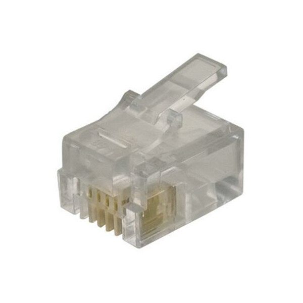 Modular Plug RJ11 Flat Cable 6P4C  Unshielded